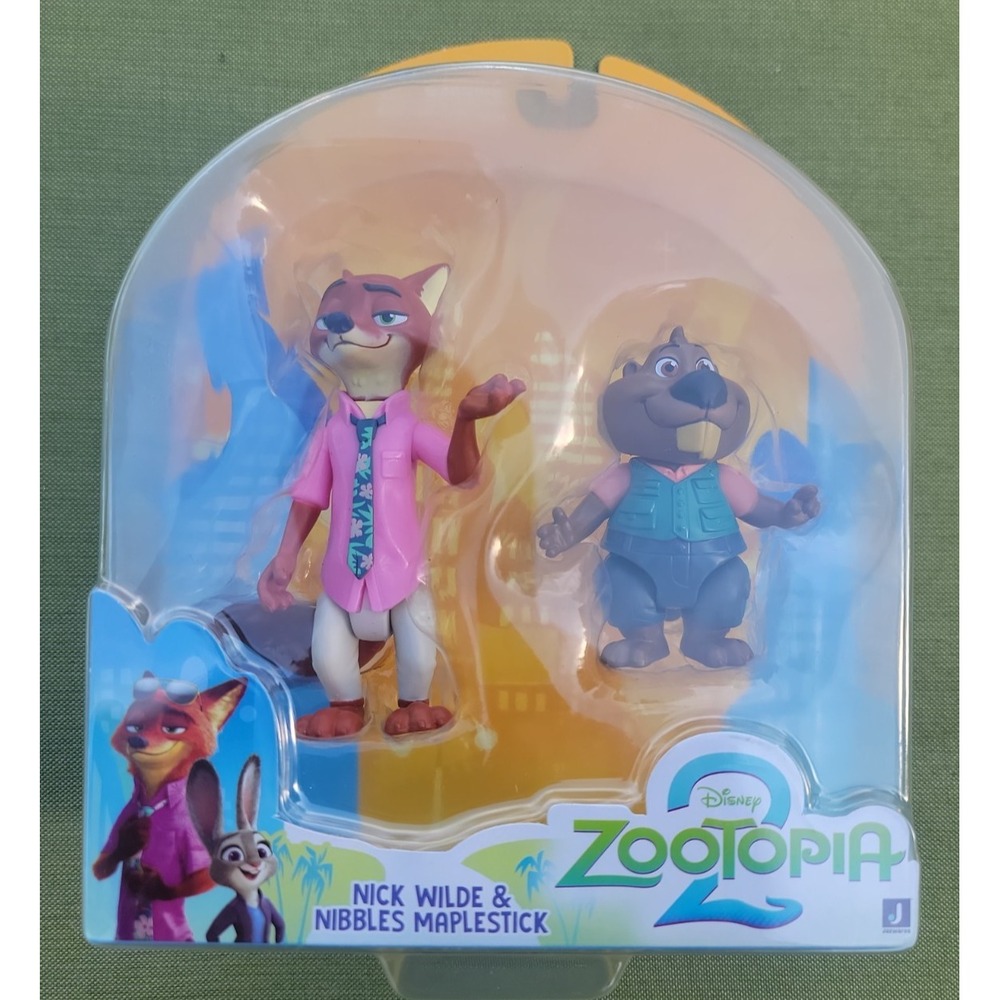 Disney Zootopia 2 Nick Wilde Nibbles Maplestick 2 Pack Jazwares Figure Set NEW!